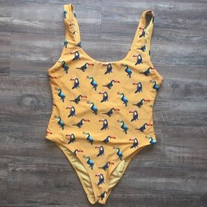 Forever 21 Toucan One-Piece Swimsuit